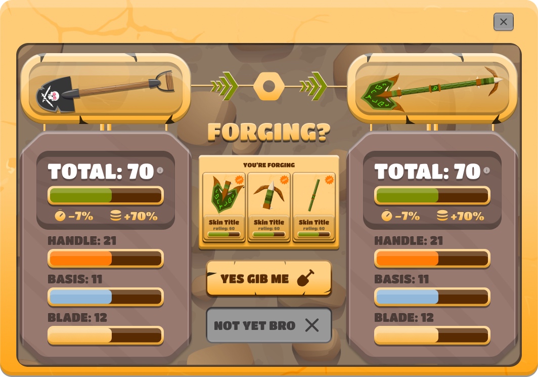 Treasure Hunters referral screen